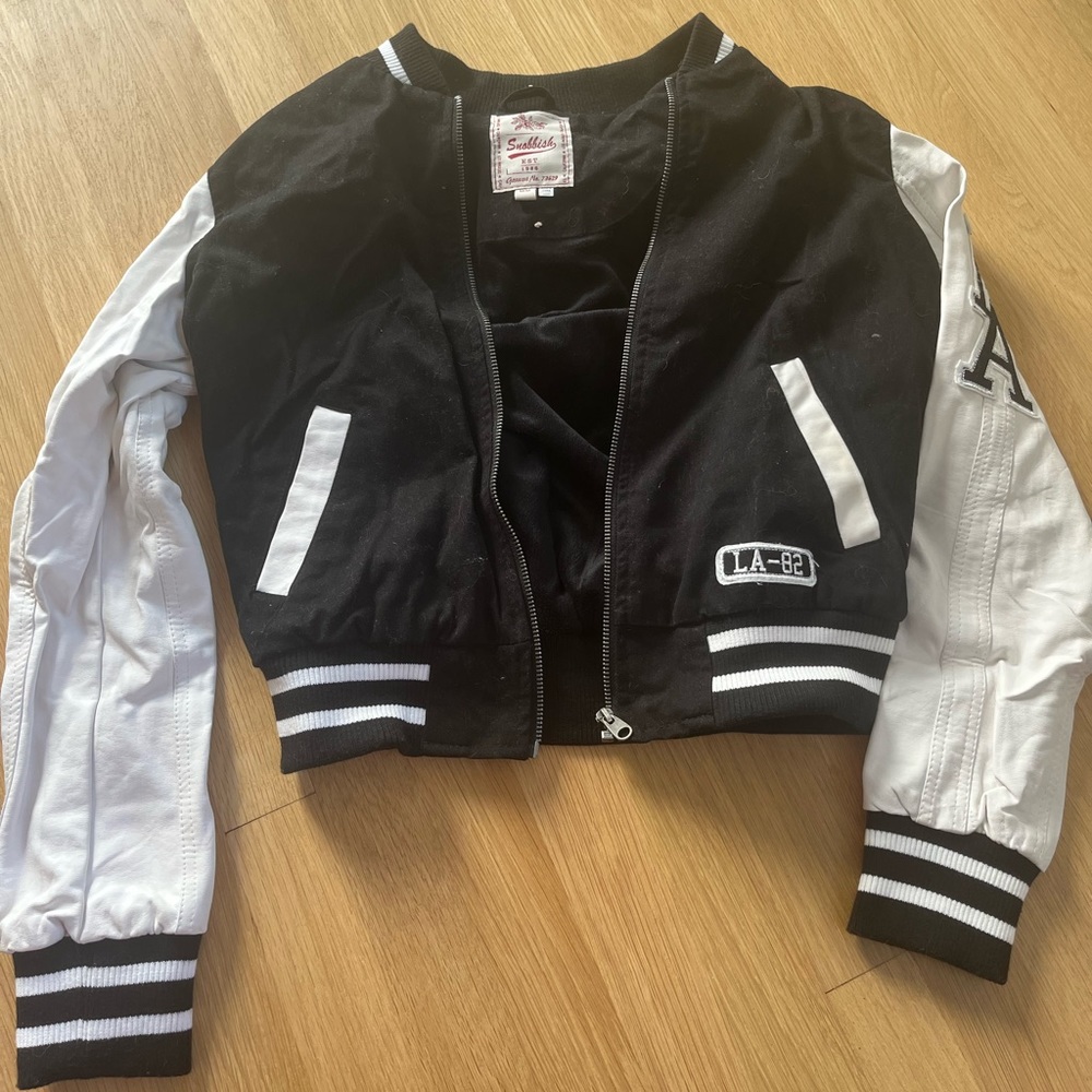 Black and White Varsity Jacket